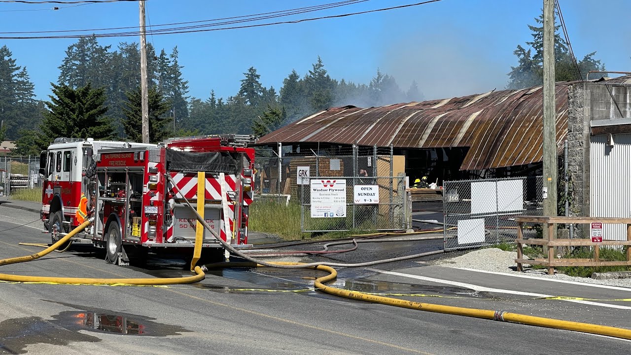Salt Spring Island - Extensive Windsor Plywood Fire Damage