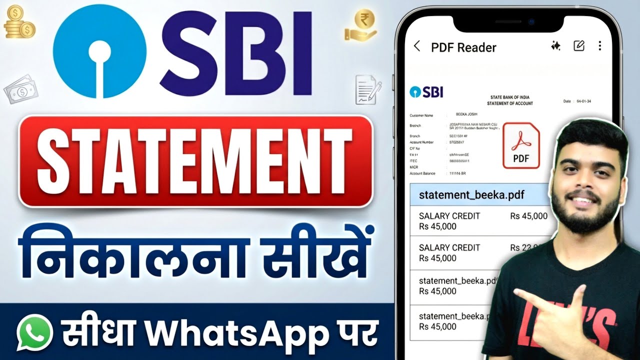 SBI bank statement kaise nikale | sbi bank statement pdf download | sbi account statement download