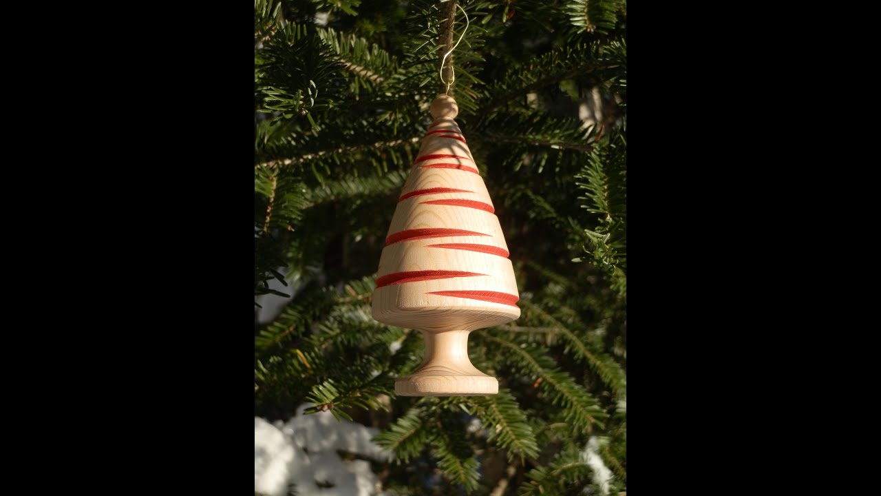 Turning a Christmas Tree Ornament