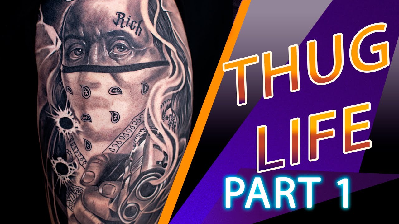 Benjamin Franklin Gangster | Real Time Tattooing Process Part 1