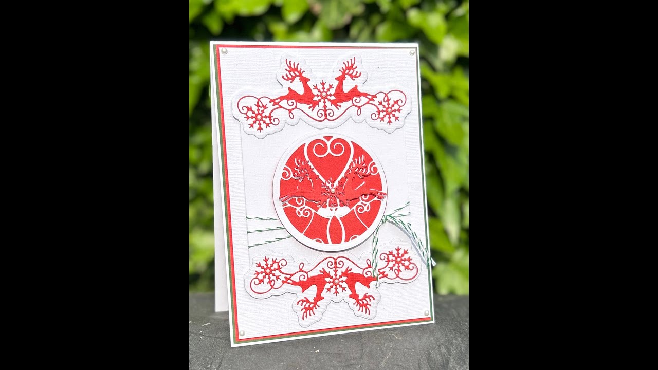 JND398 Stag Band & JND396 Stag Circle - Simple Card