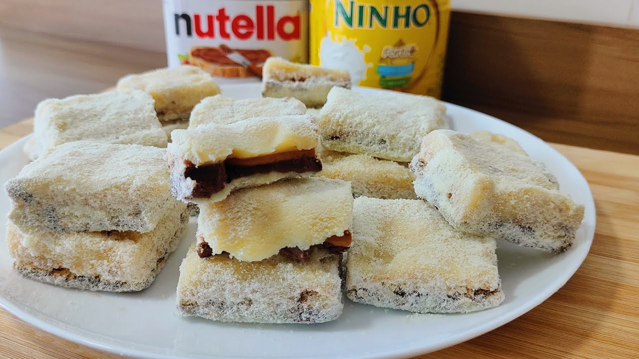 PALHA ITALIANA DE LEITE NINHO COM NUTELLA - FAÇA E VENDA