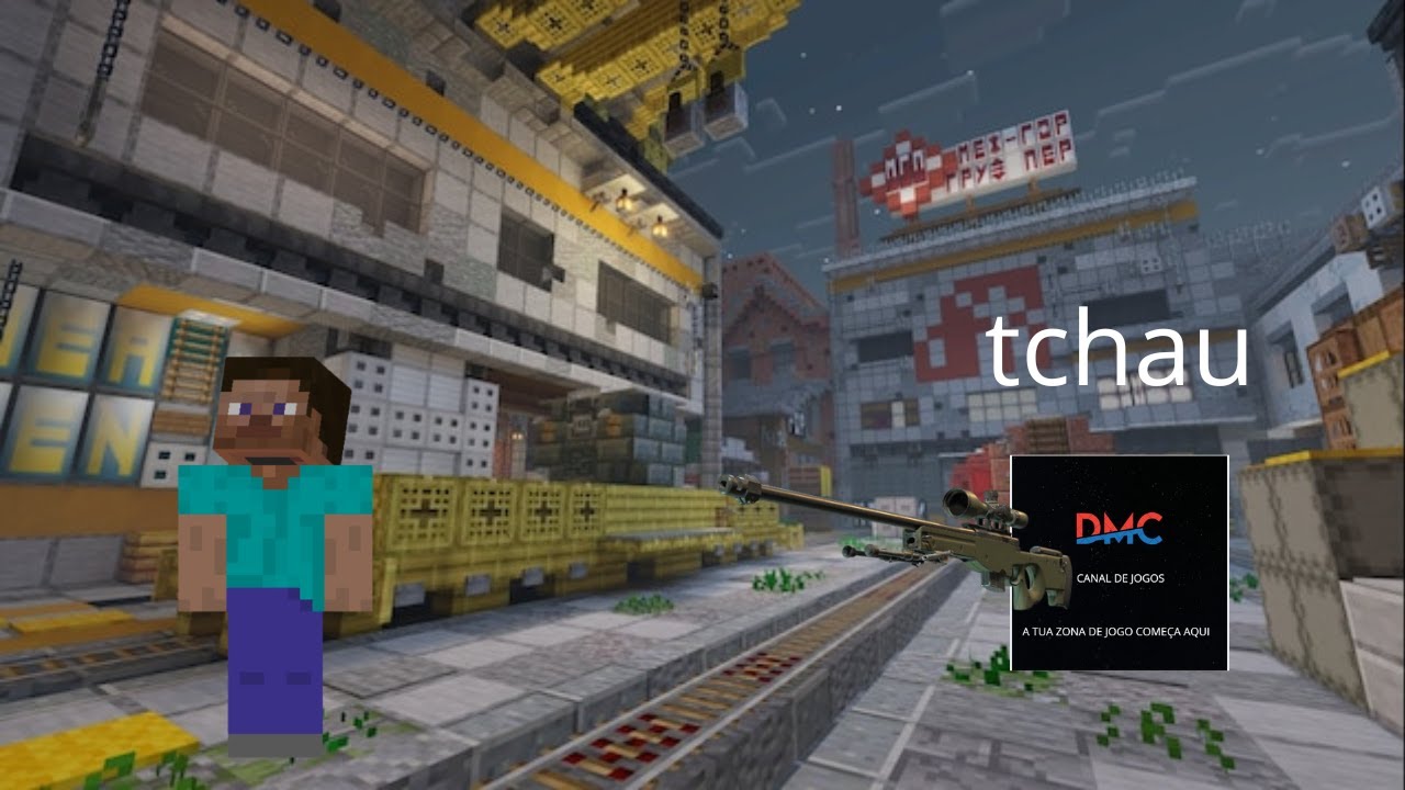 JOGUEI O MAPA DO TRAIN NO MINECRAFT E PERECE MESMO MINECRAFT -CS2