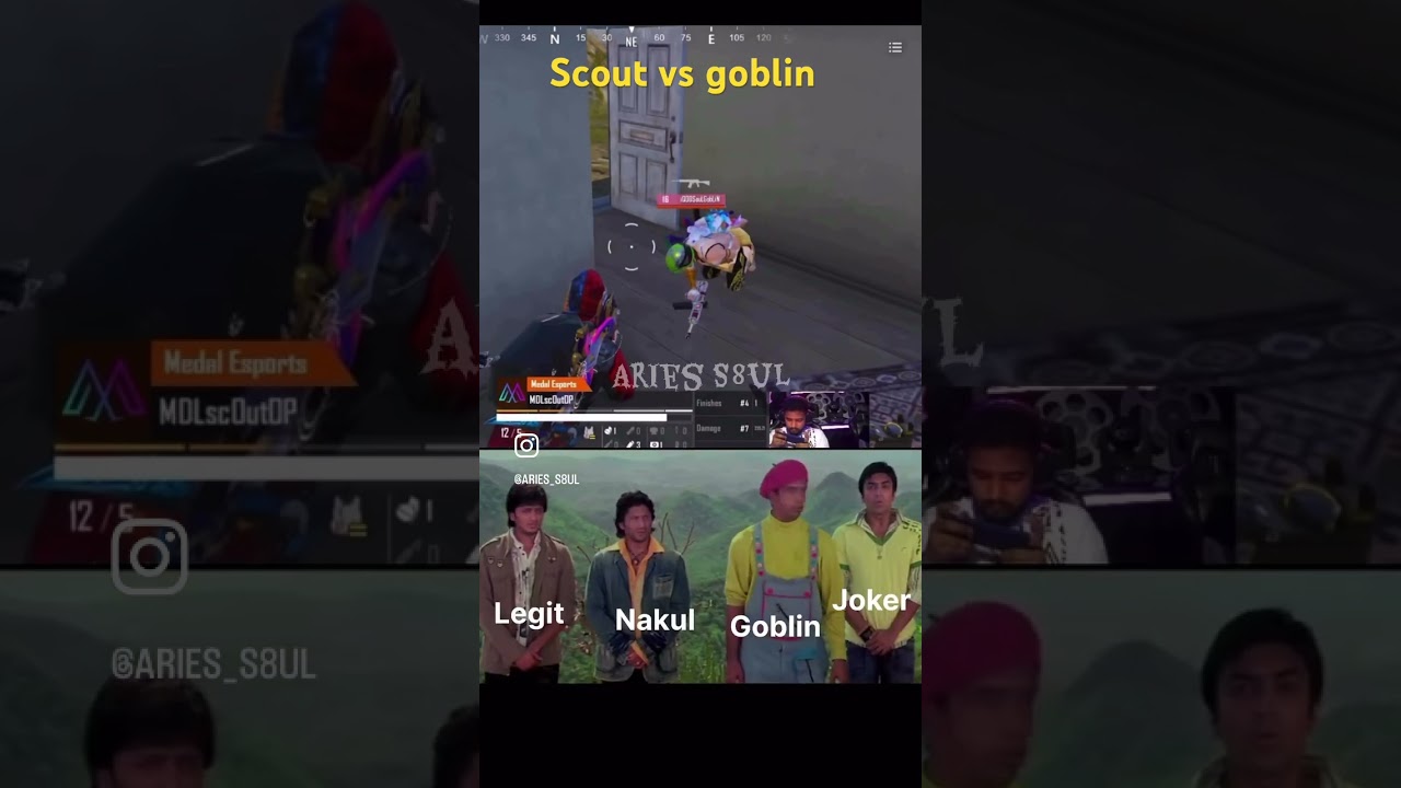 Scout vs goblin #scout #scoutop #pubgm #shorts #goblin #s8ul #s8ulgaminghouse #bgmi #pubgshorts