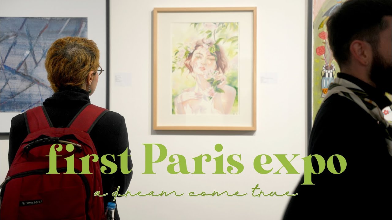✨ STUDIO DIARY | First group exhibition in Paris 🎨 - Artist vlog