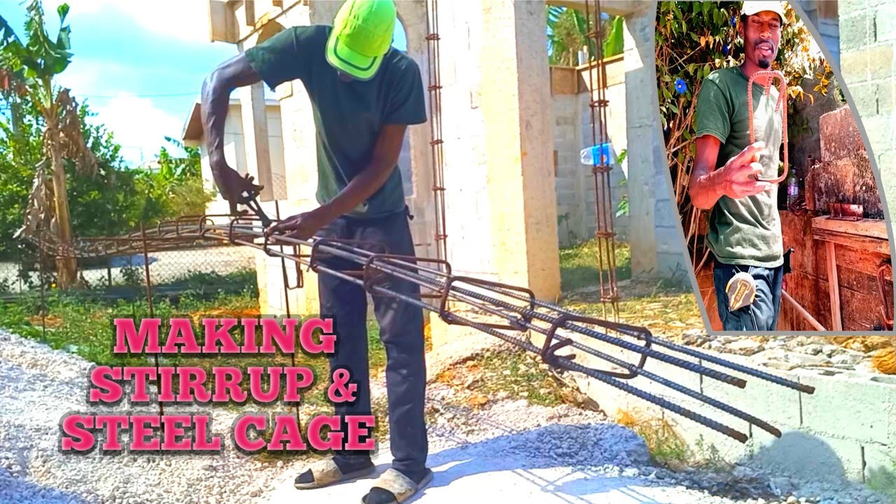 How i Made the Stirrups & Steel Cage for Belting the House