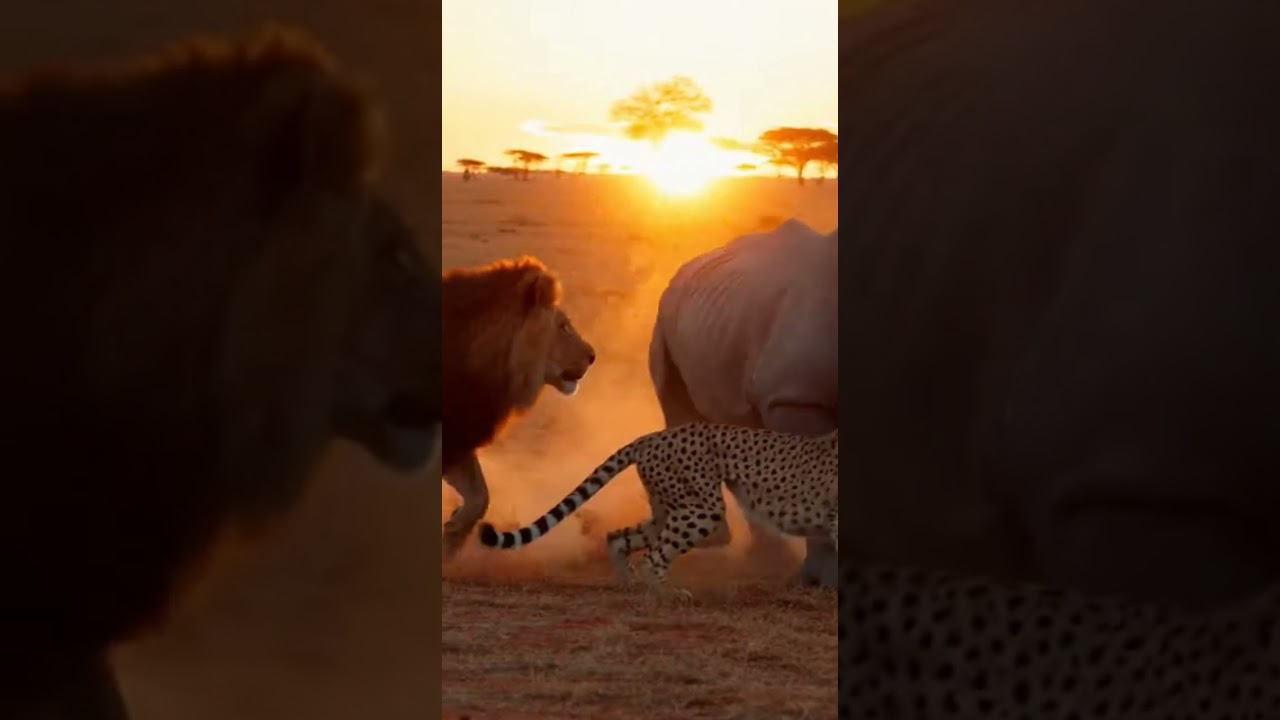 Animal AI Video 😱 | Sher Aur Cheeta Ek Sath Shikaar Par 🦁🐆🔥 