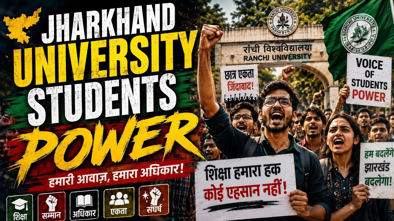 Jharkhand University Students Show Massive Power! 🔥 Ranchi University Protest | Student Unity 2026