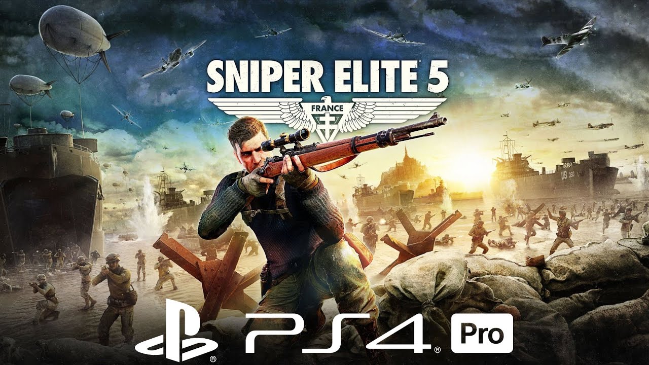 Sniper Elite 5 PS4 Pro Gameplay - First 50 minutes
