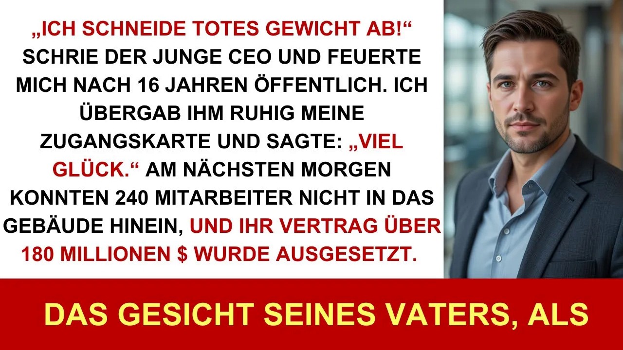 Er Hat Mich Öffentlich Gefeuert – Die Schlüsselkarte, Die Ich Zurückgegeben Habe, Hat Seine Firm