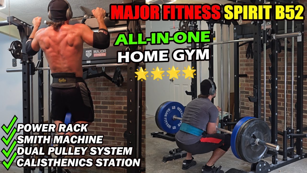 ОБЗОР Major Fitness Spirit B52 || Мой опыт использования универсального домашнего тренажера SMITH MACHINE!