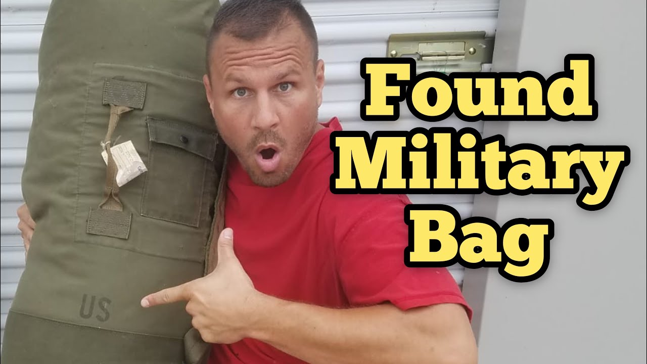 FOUND US MILITARY BAG I Bought Abandoned Storage Unit Locker Opening Mystery Boxes Storage Wars
