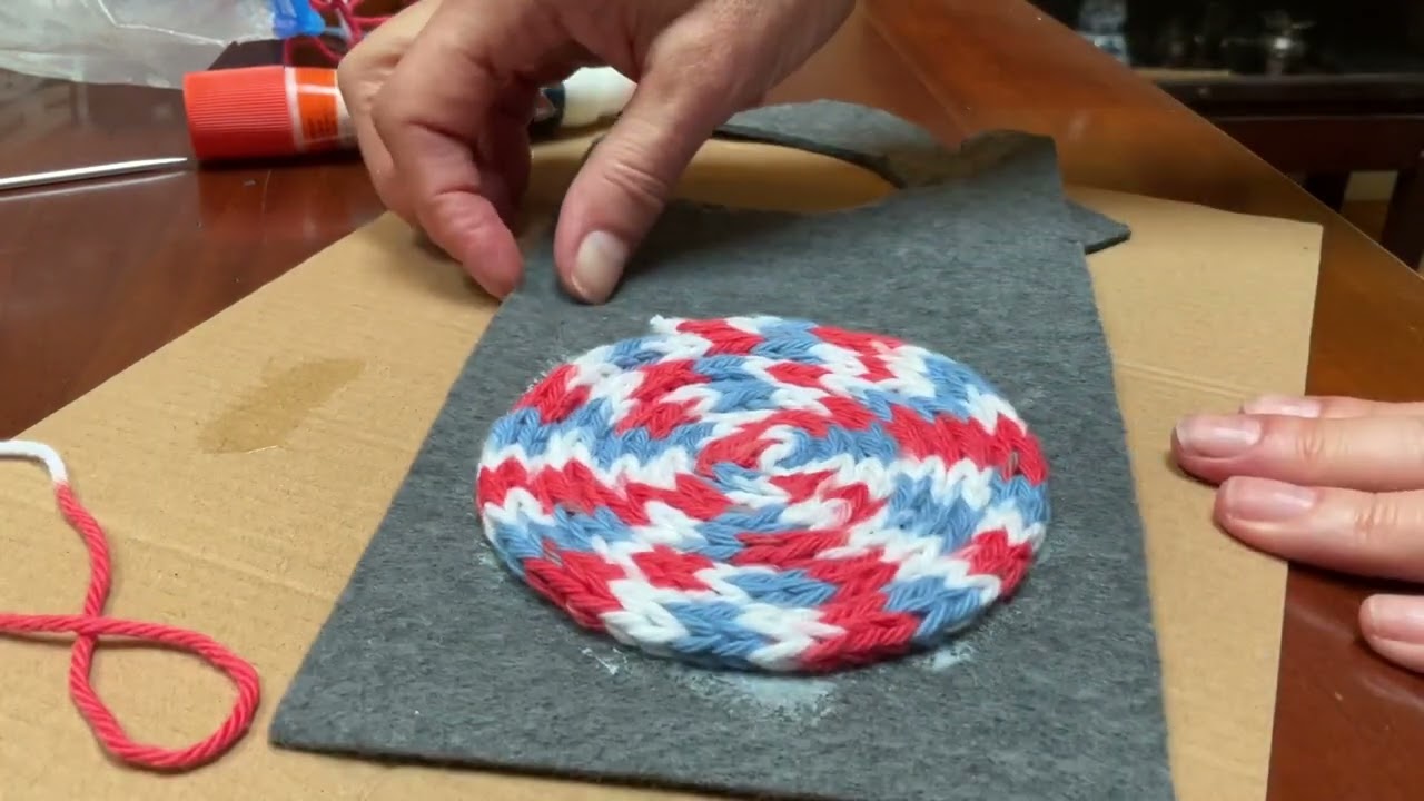 Spool Knitted Coaster