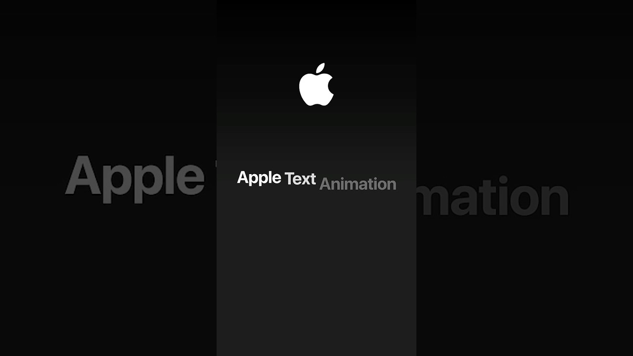 How To Make Smooth Apple Text Animations in Premiere Pro