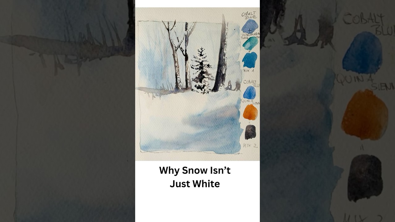 Painting a Snowy Winter Scene with Sabine Dreher