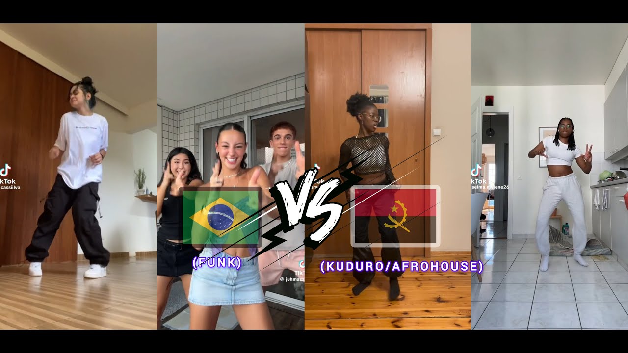 Brasil 🇧🇷 vs Angola 🇦🇴  | Melhores dancinhas do Tiktok | @Tiktokafrican