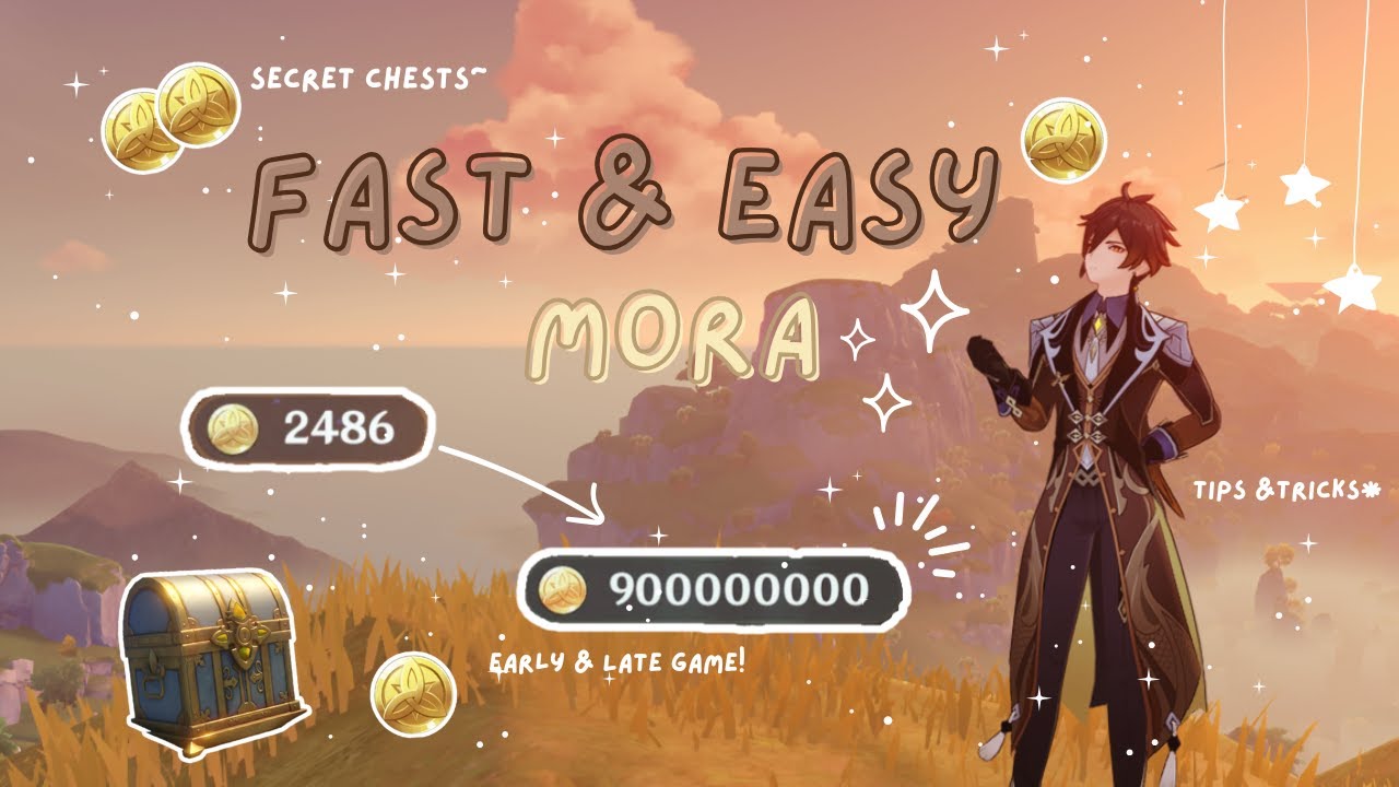 Best F2P ways to farm mora in Genshin✿~ Secret chests + Tips