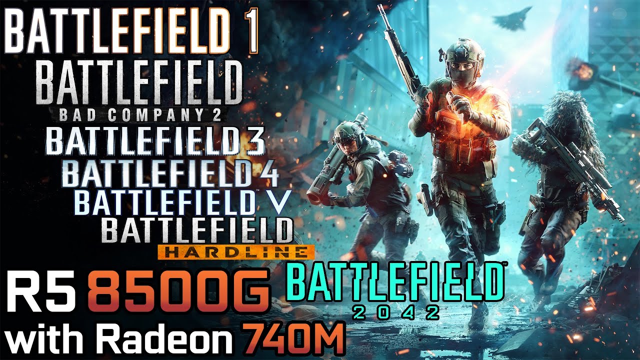 Battlefield Games - Ryzen 5 8500G with Radeon 740M & 32GB RAM
