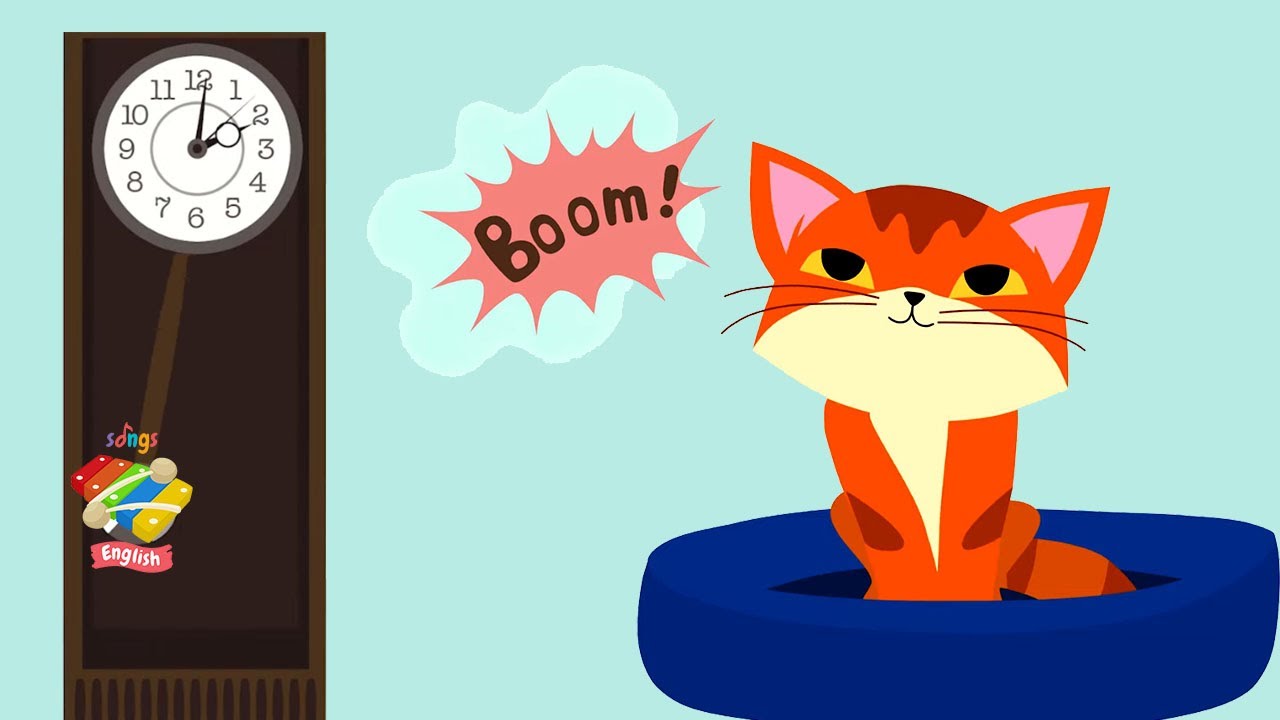 Hickory Dickory Dock  - Meow meow Kitty  -  Songs for child
