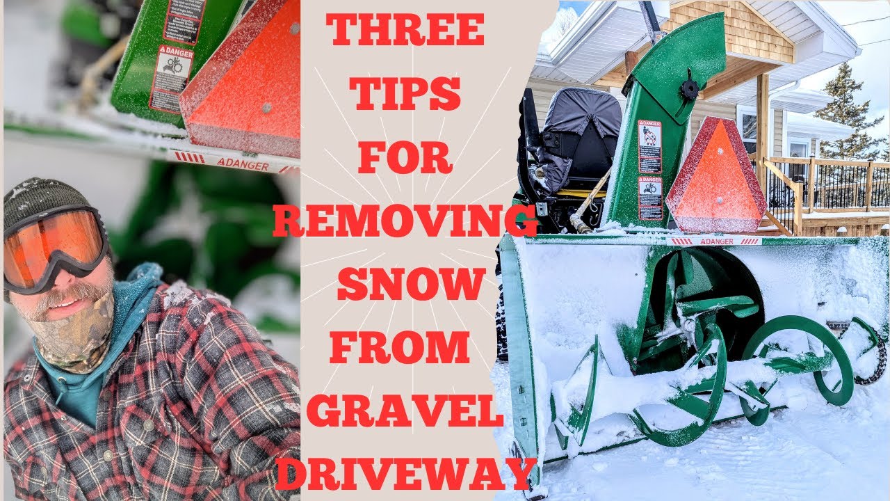 Snow Removal tips for gravel driveways: How to avoid damaging your surface. Easy MODS.