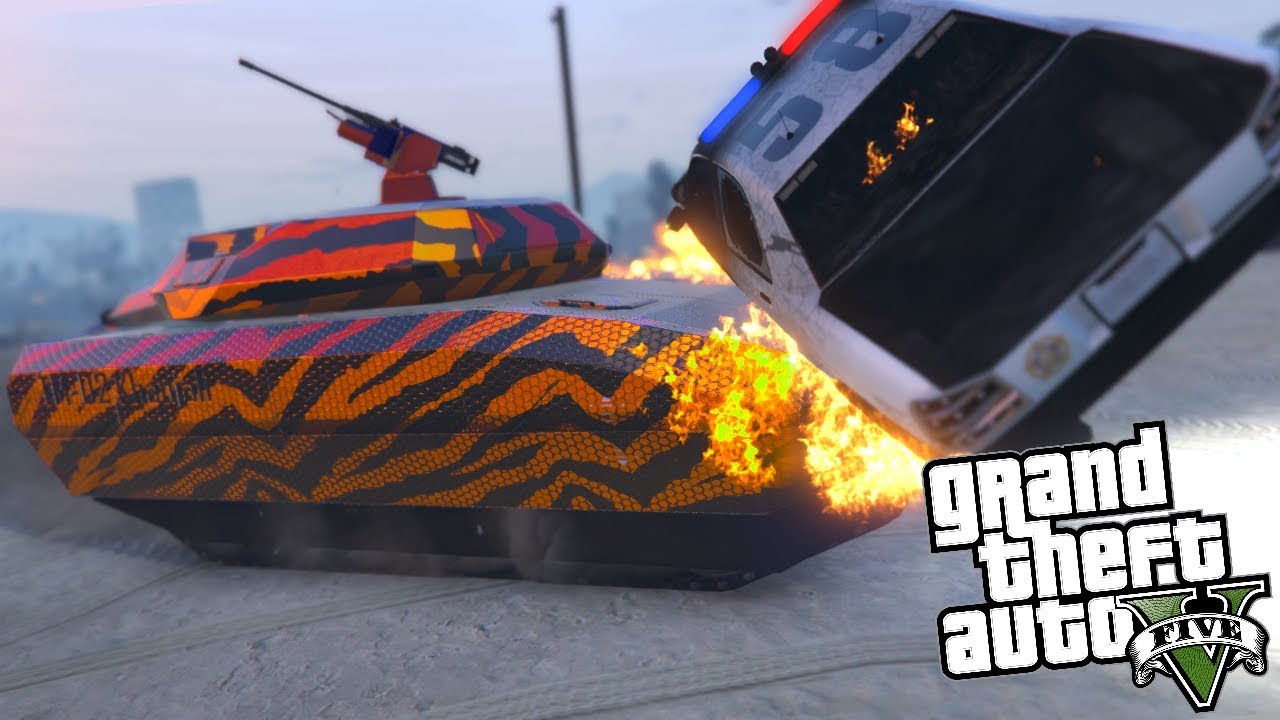 G&Aring;R AMOK I KAMPVOGN! // GTA 5 Online [Dansk]