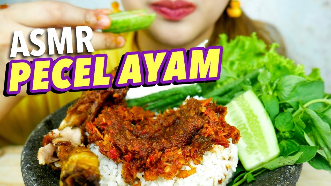 #69 Request ASMR PECEL AYAM LALAPAN SAYUR | ASMR Indonesia
