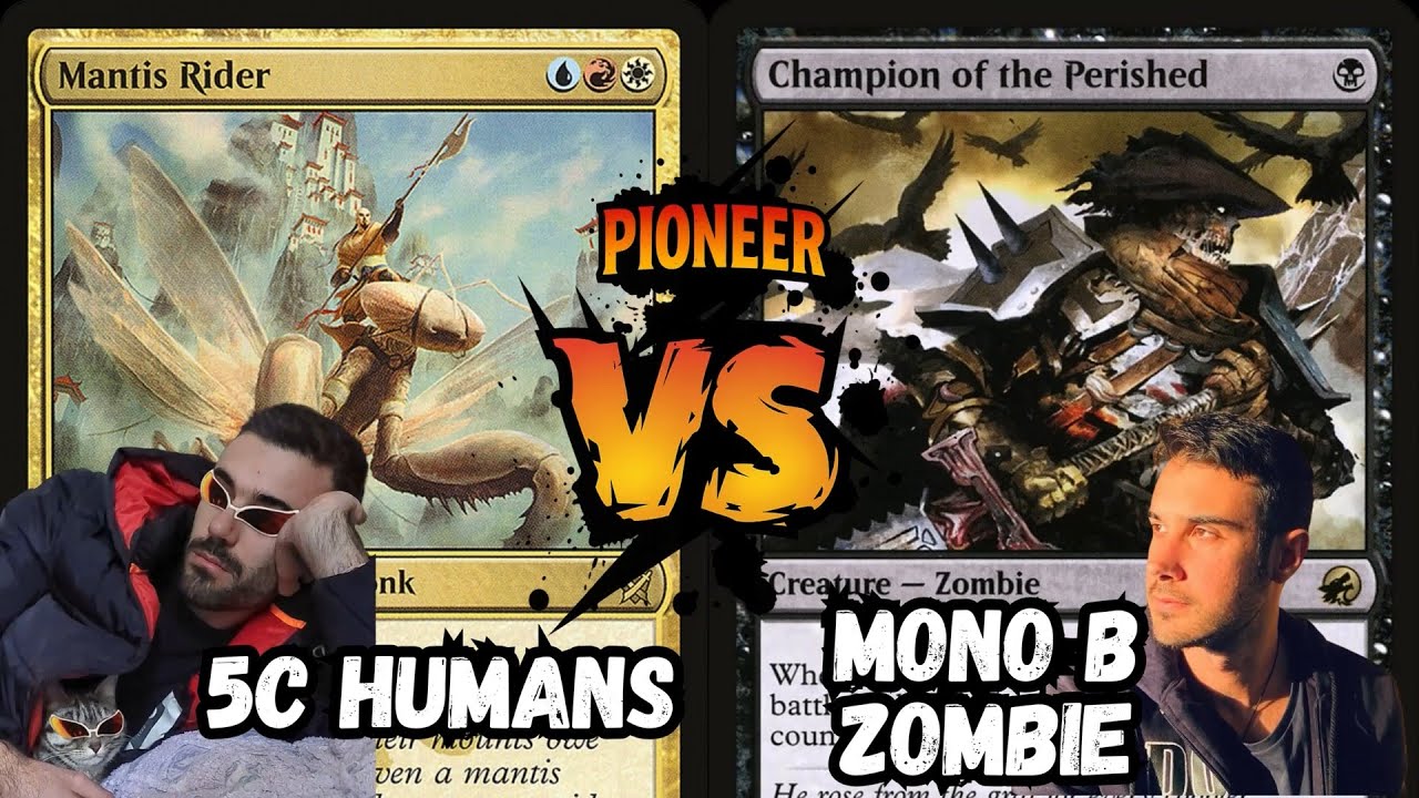 5c Humans vs Mono B Zombie  | MTG Pioneer