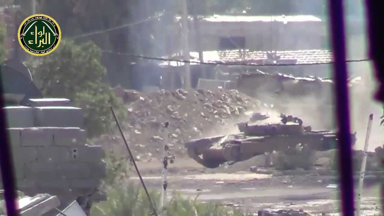 T-72 tank  Syria  direct hit