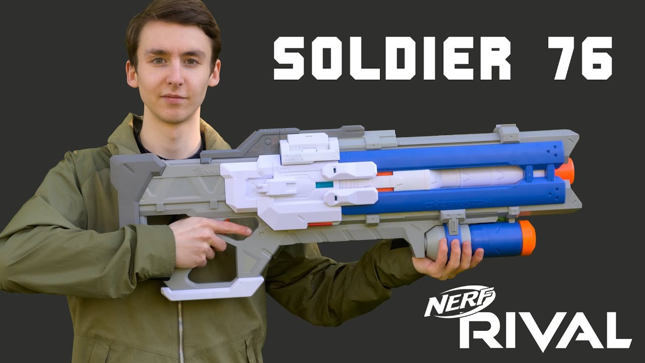 Soldier 76 Nerf Rival Blaster - Unboxing, Review & Test | MagicBiber [deutsch]