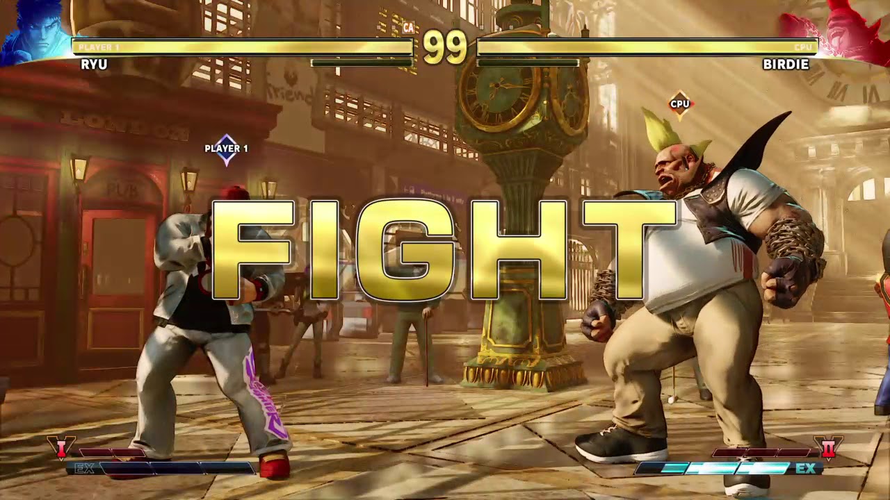 STREET FIGHTER V Ryu vs Birdie
