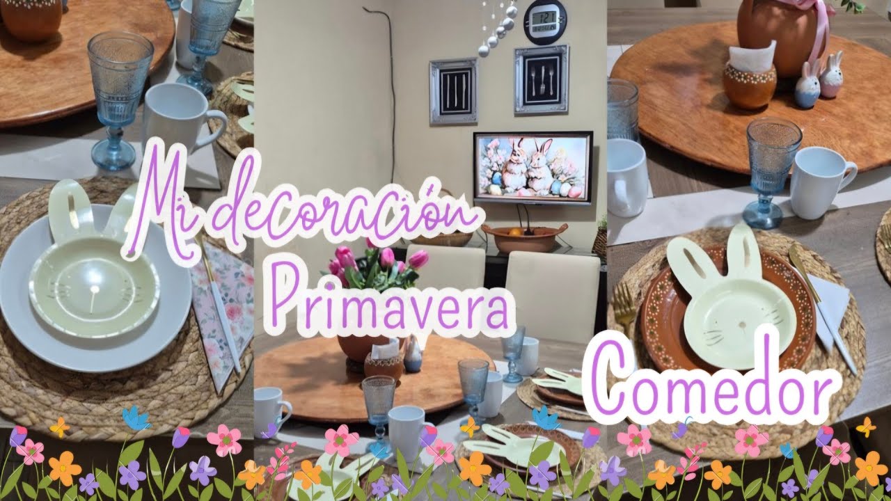 Decoración de Mesa para Pascua 2026 🐰🌸 Ideas Fáciles y Hermosas para Primavera