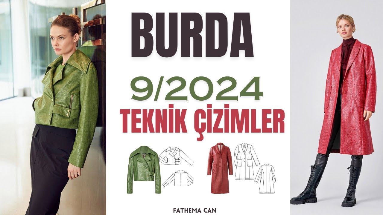 Burda 9/2024 Teknik Çizimler & Burda 9/2024 Technical Drawings