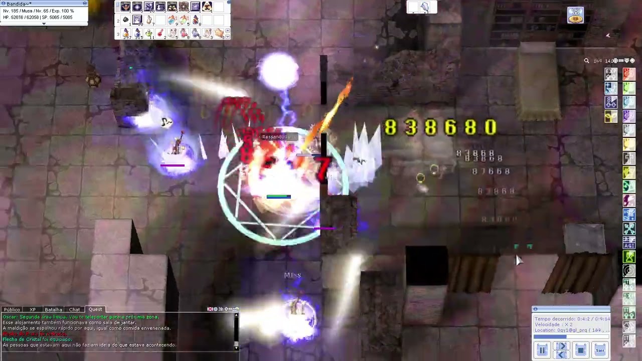 Musa mágica na Ruína de Glastheim (normal) - Ragnarok Online LATAM