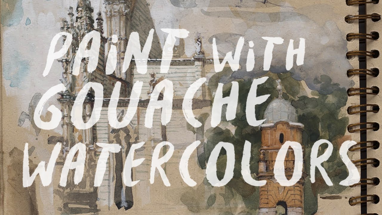 How to Paint with Gouache Watercolors, Artist's Sketchbook with Steve Huston