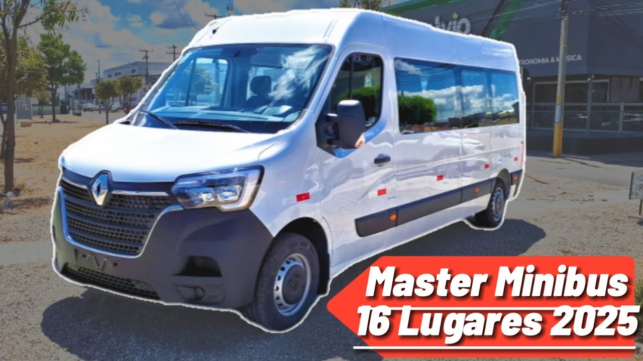 Renault Master Minibus 16 lugares 2.3 Turbo Diesel de 136 cv 2025: Conforto e Espaço de Sobra!