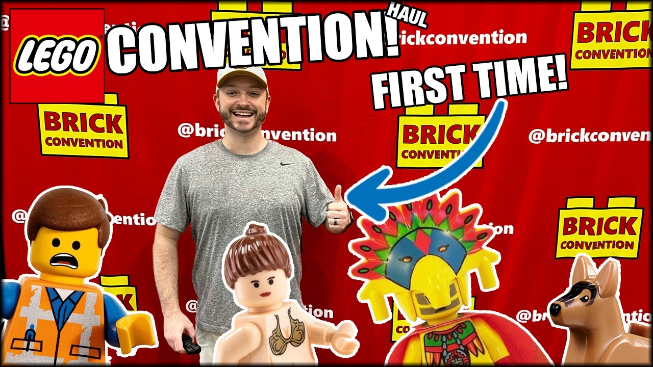 I went to my first LEGO Convention! Vintage Shopping & Minifigures! Brick Convention!