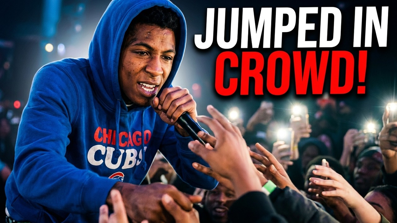NBA YoungBoy Risks It All Jumping Into the Crowd in Chiraq! 💥🔥 Could've Got Him!