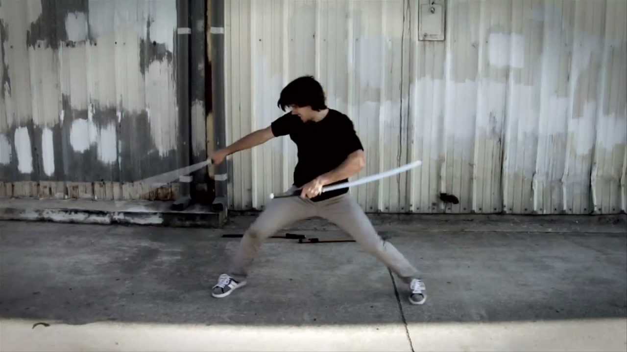 Learn Martial Arts: Kalman Csoka Double Samurai Sword Training & Strikes Hyper DVD
