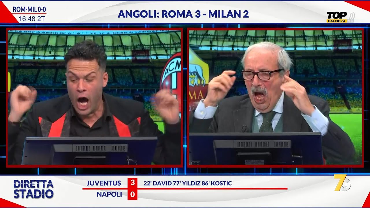 ROMA MILAN 1-1 MA IN STUDIO QUALCUNO NON LA MANDA GIU! PALO CONTENTO ALTRI MENO...