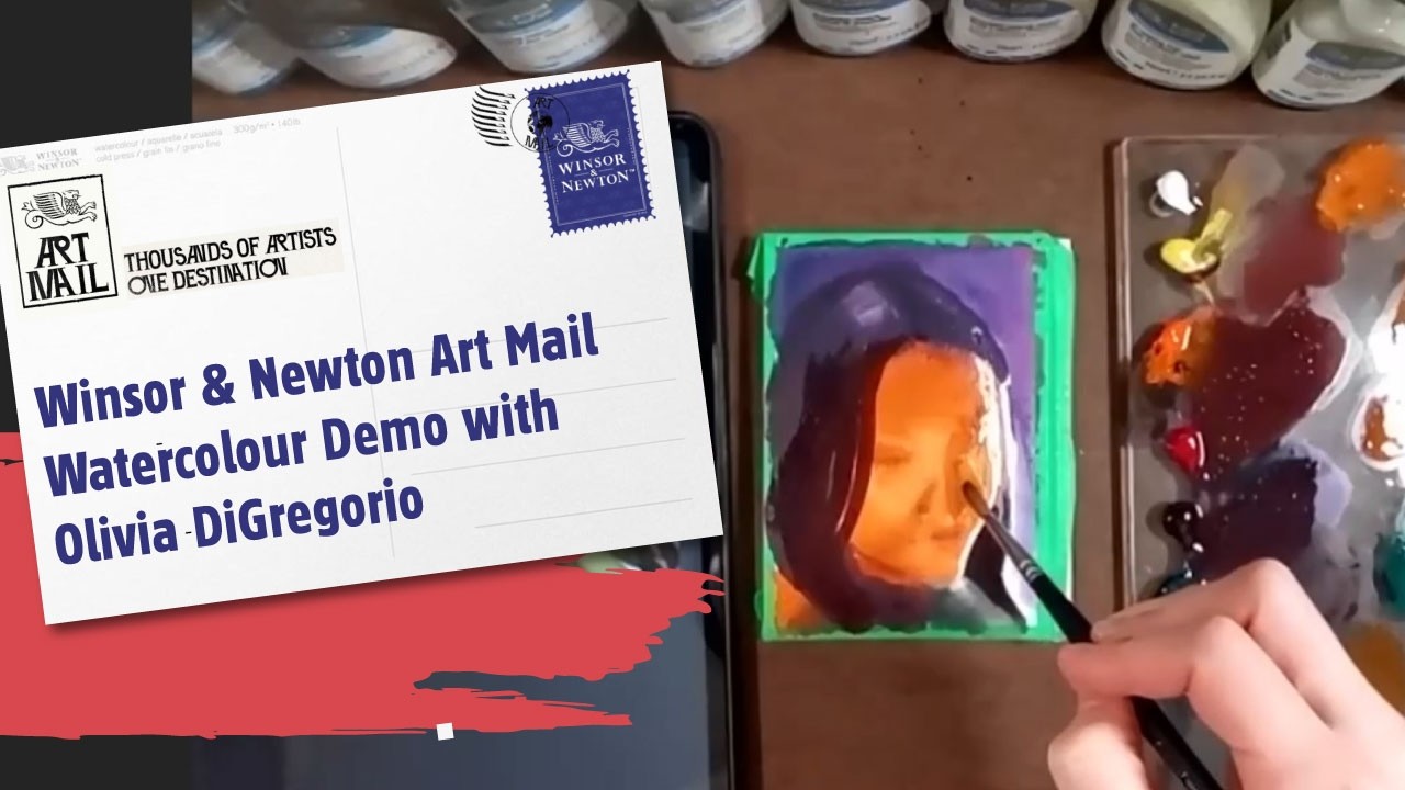 Winsor & Newton Art Mail Watercolour Demo with Olivia DiGregorio