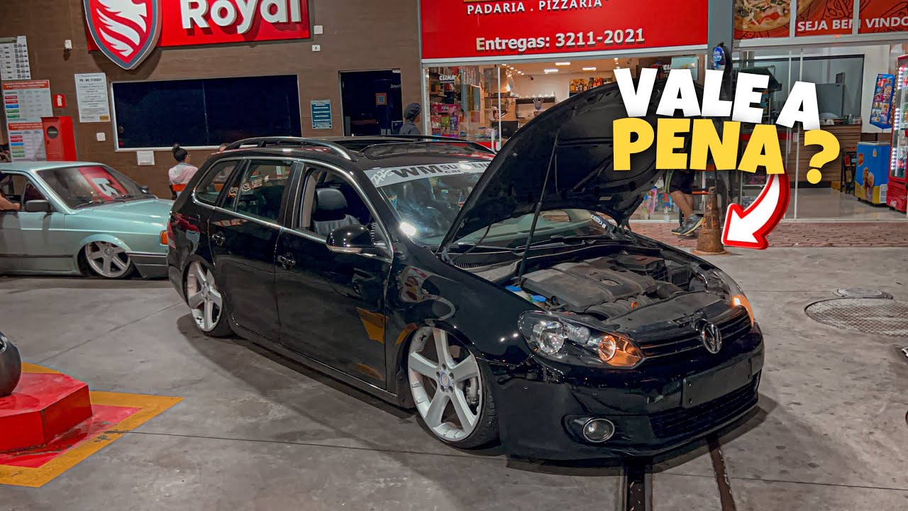 SONHO REALIZADO, LANÇOU A JETTA REBAIXADA COM SUSPENSÃO A AR E ARO 20