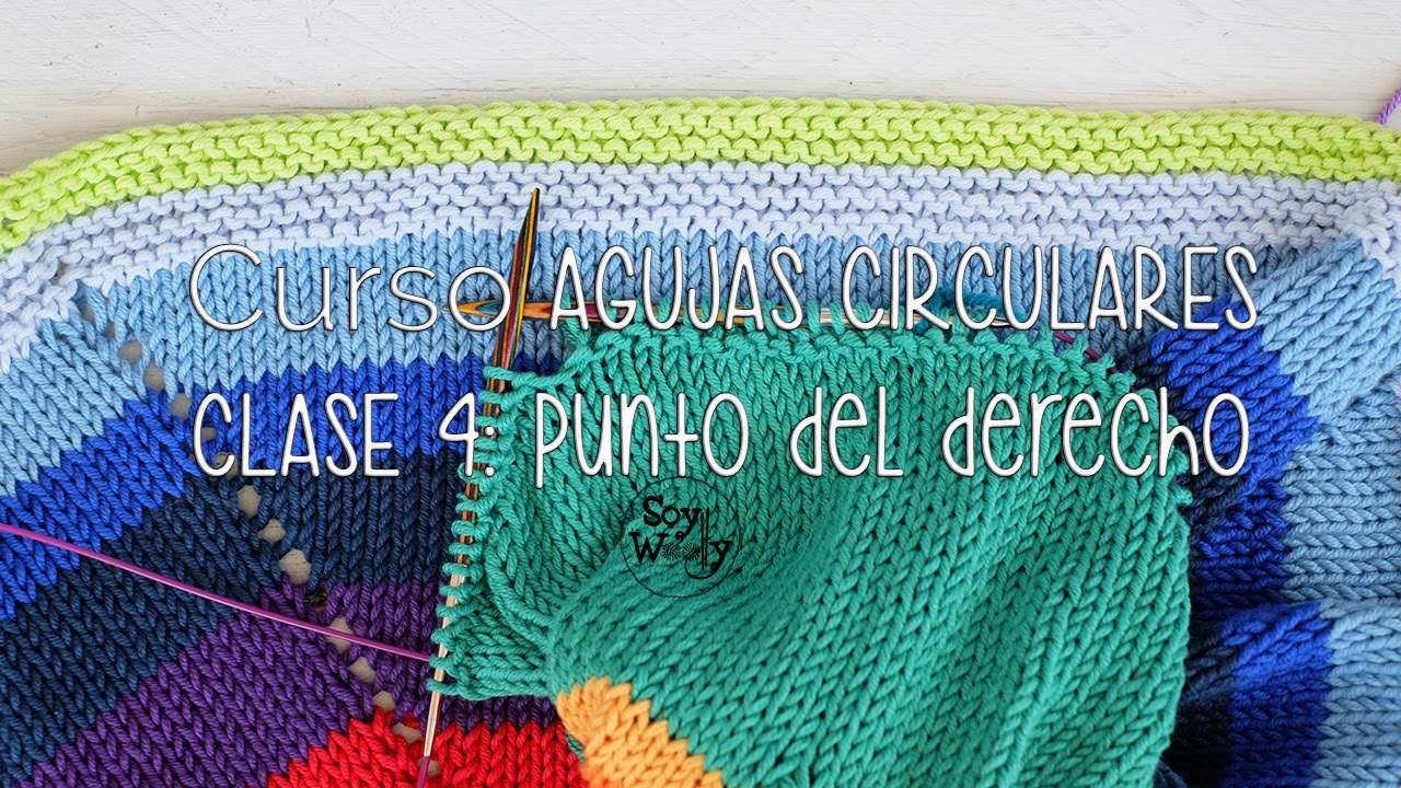 TEJER CON AGUJAS CIRCULARES: Punto Bobo/Santa Clara CLASE 4