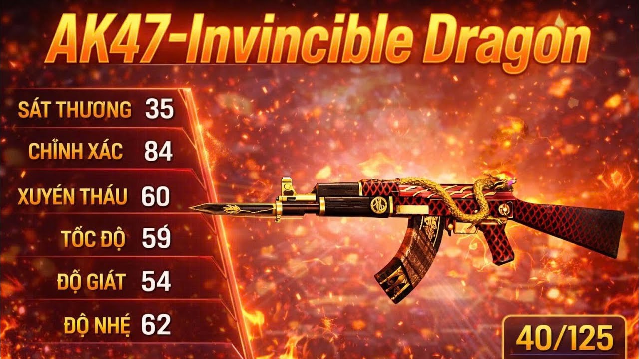 CF Mobile - CFL : AK47 Invincible Dragon | Khẩu AK Đã Từng Đẹp Nhất Game Khi Chưa Cuất Hiện VIP 