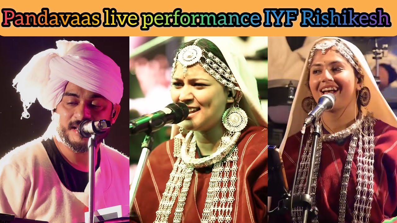 Gajina garhwali song live @pandavaas | Ishan Dobhal , Meri Gajina Rishikesh yoga festival