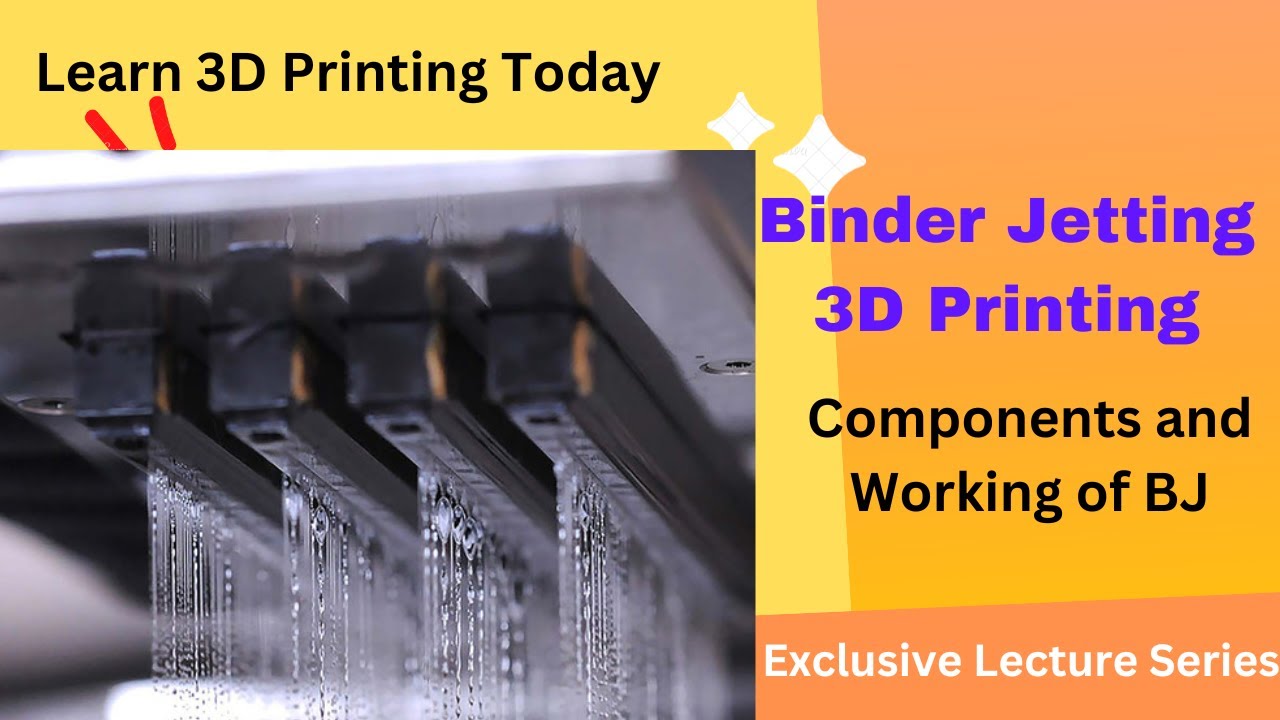 Working of Binder Jetting 3D Printing #3dprinting