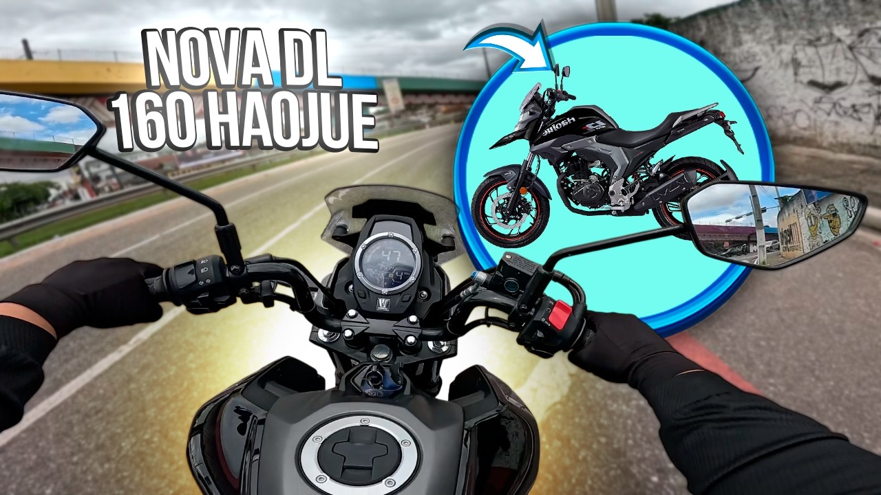 PEGUEI A NOVA HAOJUE DL 160! 2026 + TEST RIDER (BELÉM-PA)