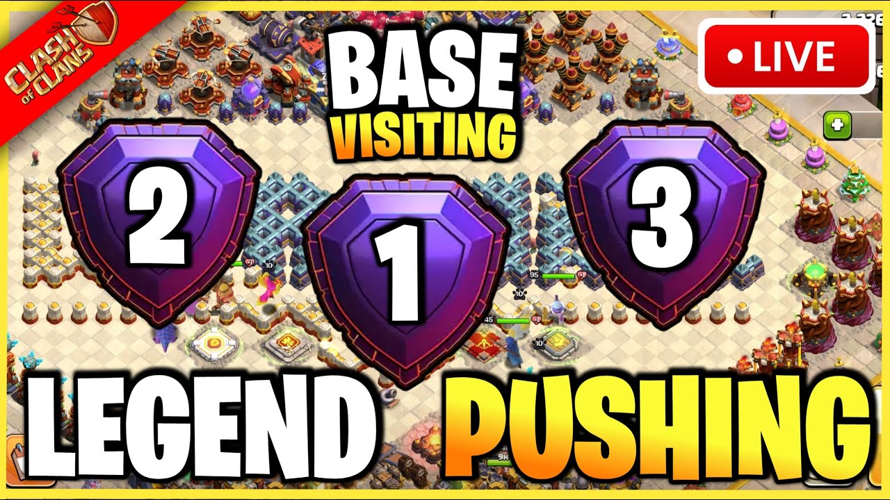 🔴Coc Live - Base Visiting & War Attack Live Clash Of Clans #clashofclans#coc #coclive #shortsfeed