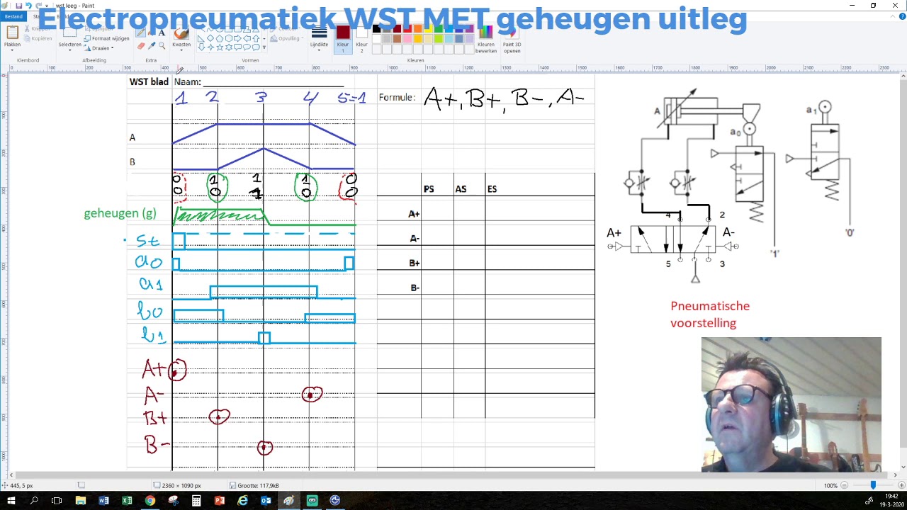 Electropneumatiek WST uitleg Met geheugen