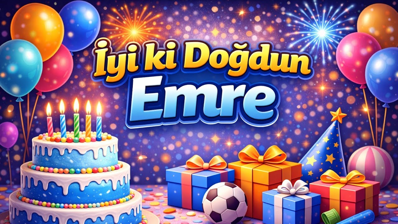 İyi ki Doğdun Emre ! 🎂Doğum günün kutlu olsun Emre 🥮 İsme Özel Doğum Günü Müziği