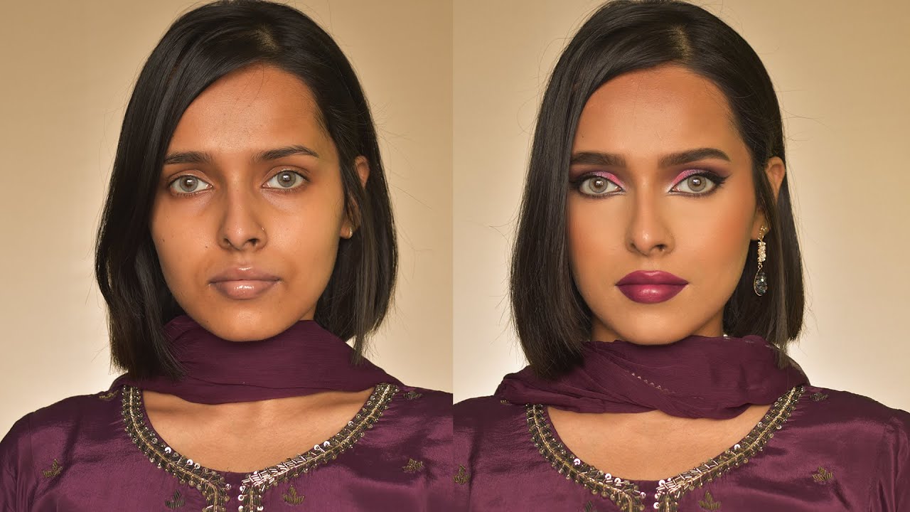 Lift Hooded Eyes with makeup | Monochromatic Plum Makeup Look